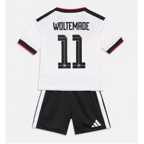 Tyskland Nick Woltemade #11 Hjemme skjorte til barn VM 2026 Kortermet (+ korte bukser)